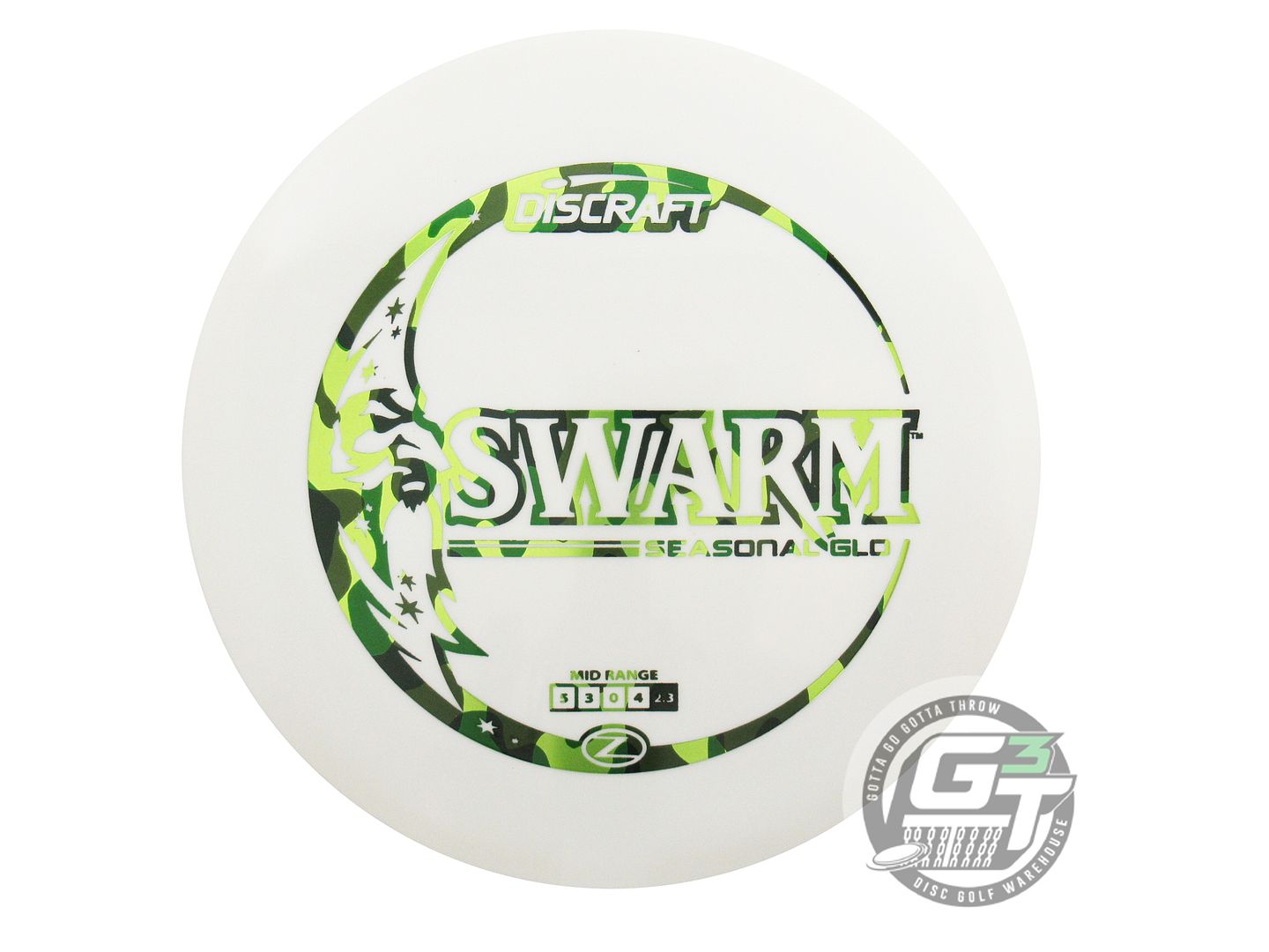 Discraft Seasonal Glo Z Swarm Midrange Golf Disc (Individually Listed)