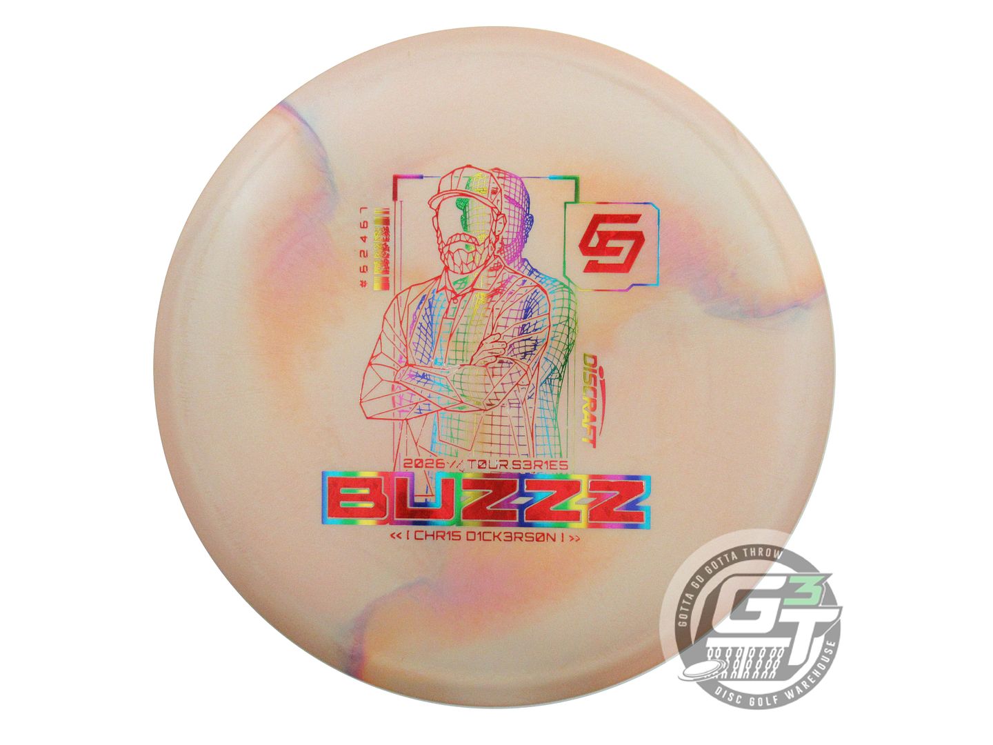 Discraft Limited Edition 2026 Tour Series Chris Dickerson V2 Special Blend Buzzz Midrange Golf Disc (Individually Listed)
