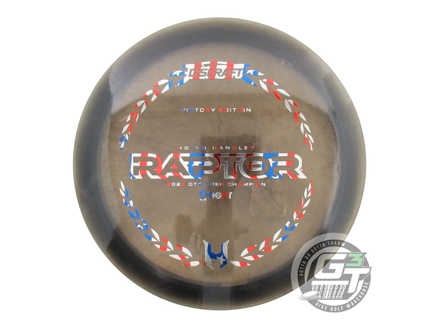 Discraft Limited Edition Victory Edition 2026 OTB Open Champion Holyn Handley Midnight Shimmer Elite Z Raptor Distance Driver Golf Disc (Individually Listed)