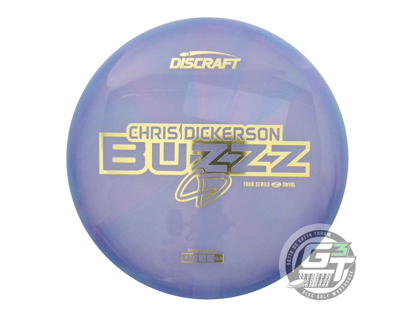 Discraft Limited Edition 2025 Tour Series Chris Dickerson Swirl Elite Z Buzzz Midrange Golf Disc (Individually Listed)