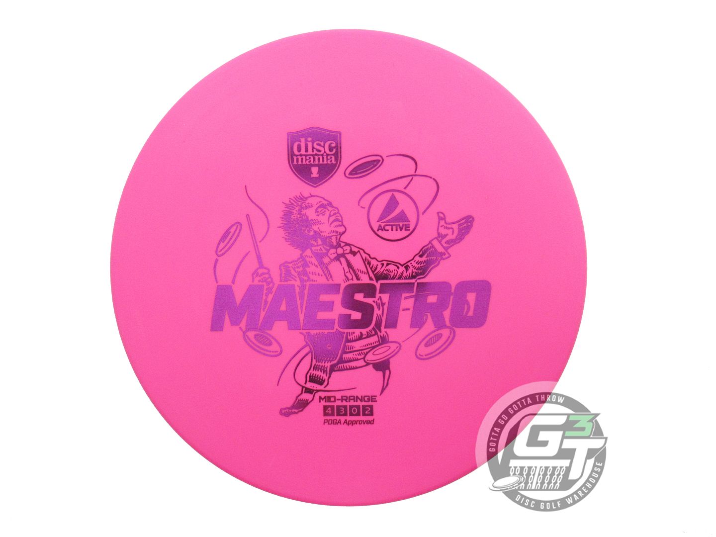 Discmania Active Base Maestro Midrange Golf Disc (Individually Listed)
