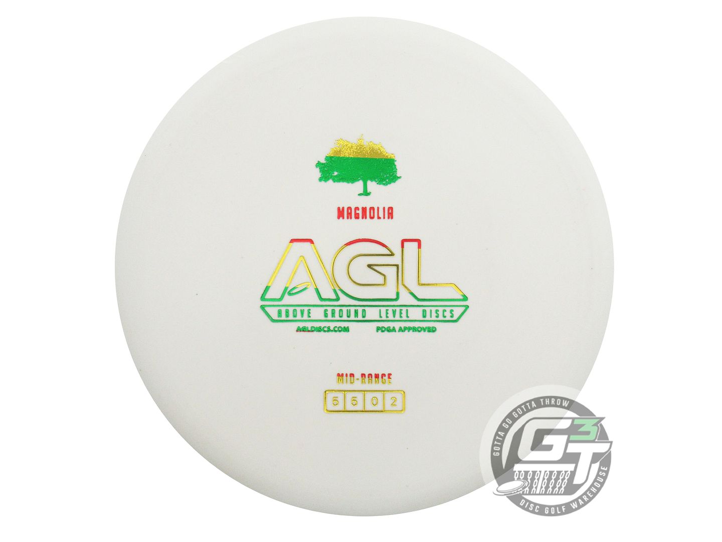Above Ground Level Glow Woodland Magnolia Midrange Golf Disc (Individually Listed)