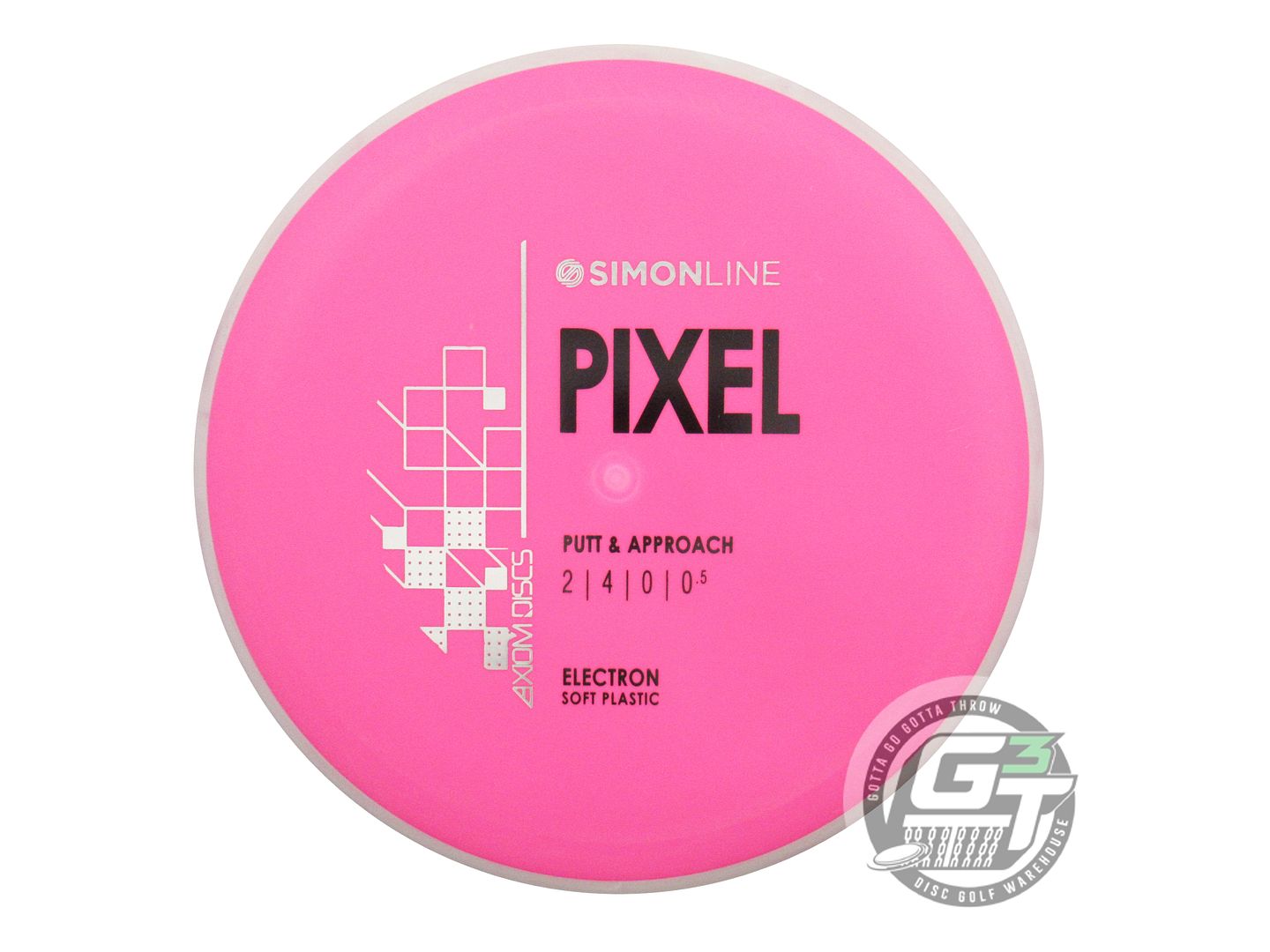 Axiom Simon Line Electron Soft Pixel [Simon Lizotte] Putter Golf Disc (Individually Listed)