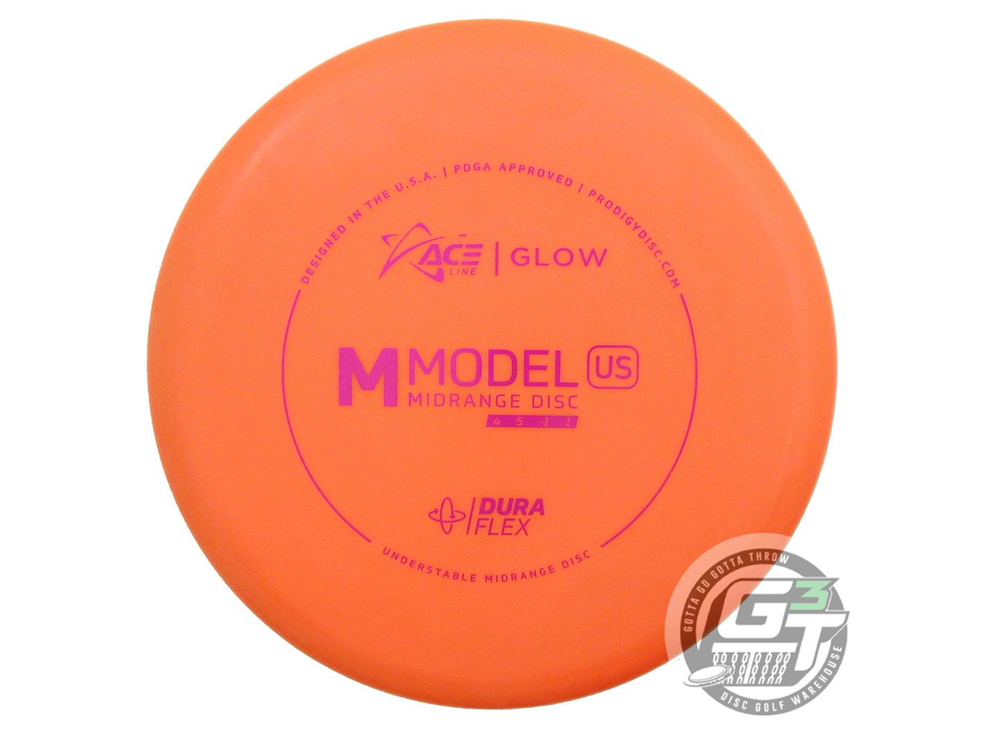 Prodigy Ace Line Glow DuraFlex M Model US Golf Disc (Individually Listed)