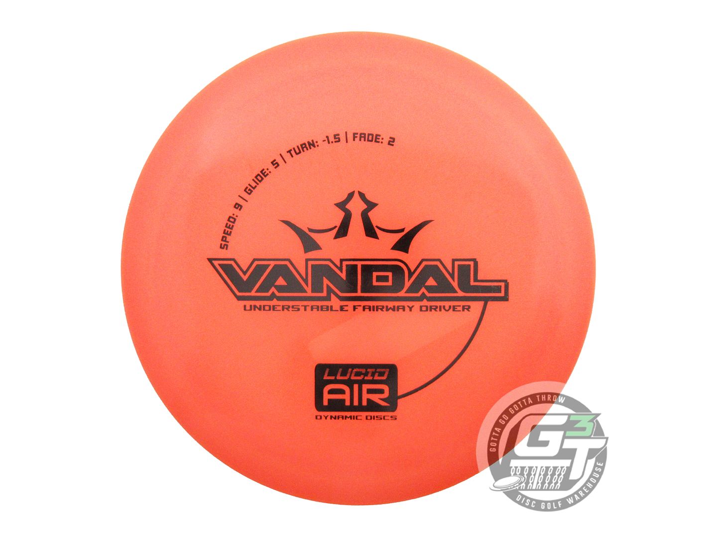Dynamic Discs Lucid AIR Vandal Fairway Driver Golf Disc (Individually Listed)