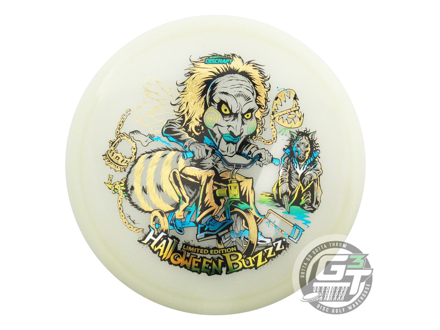 Discraft Limited Edition 2026 Halloween Tri-Foil Mega Glo Z Buzzz Midrange Golf Disc (Individually Listed)