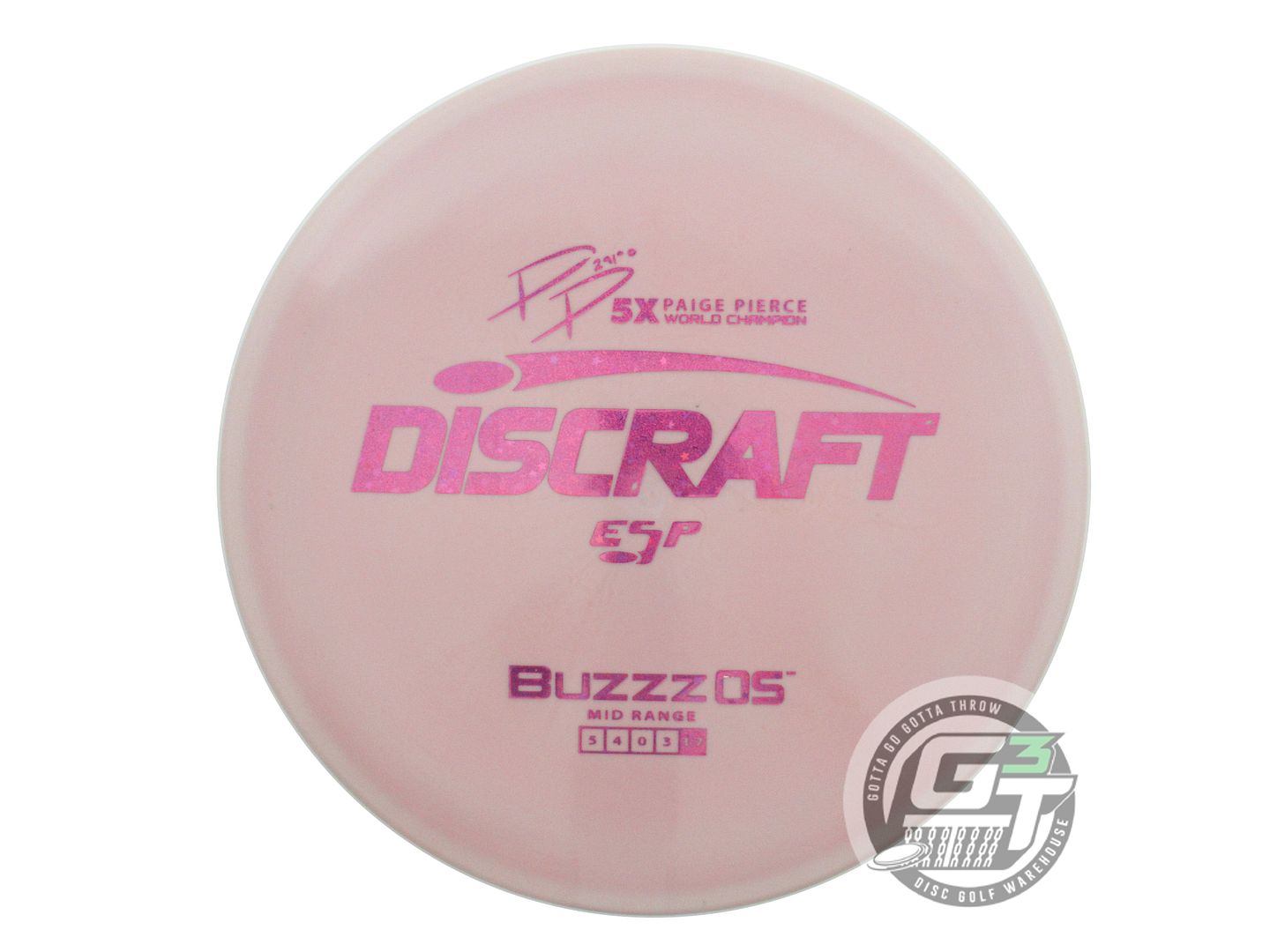 Discraft ESP Buzzz OS [Paige Pierce 5X] Midrange Golf Disc (Individually Listed)