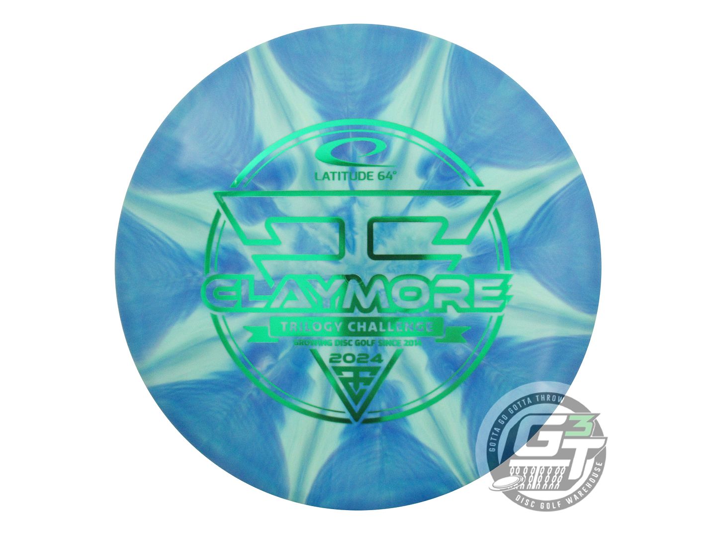 Latitude 64 Limited Edition 2024 Trilogy Challenge Gold Ice Burst Claymore Midrange Golf Disc (Individually Listed)