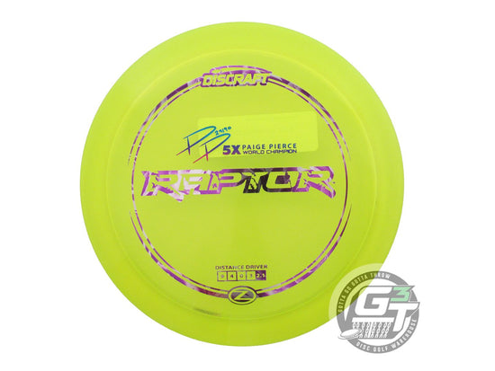 Discraft Elite Z Raptor [Paige Pierce 5X] Distance Driver Golf Disc (Individually Listed)