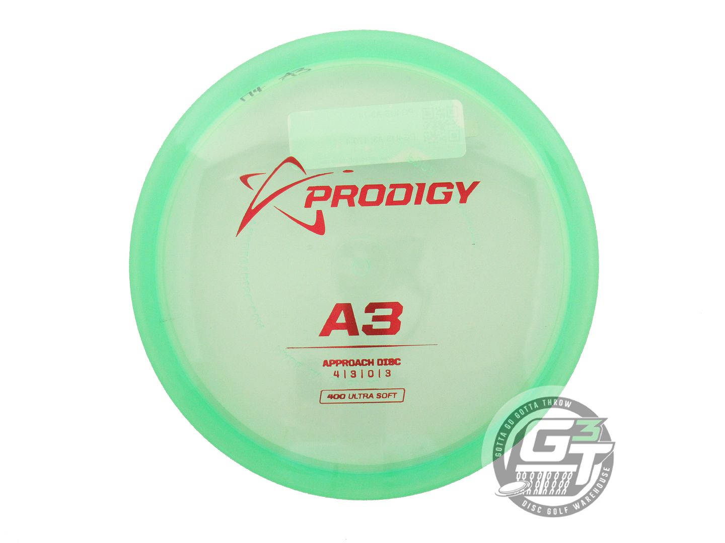 Prodigy 400 Ultra Soft A3 Approach Midrange Golf Disc (Individually Listed)