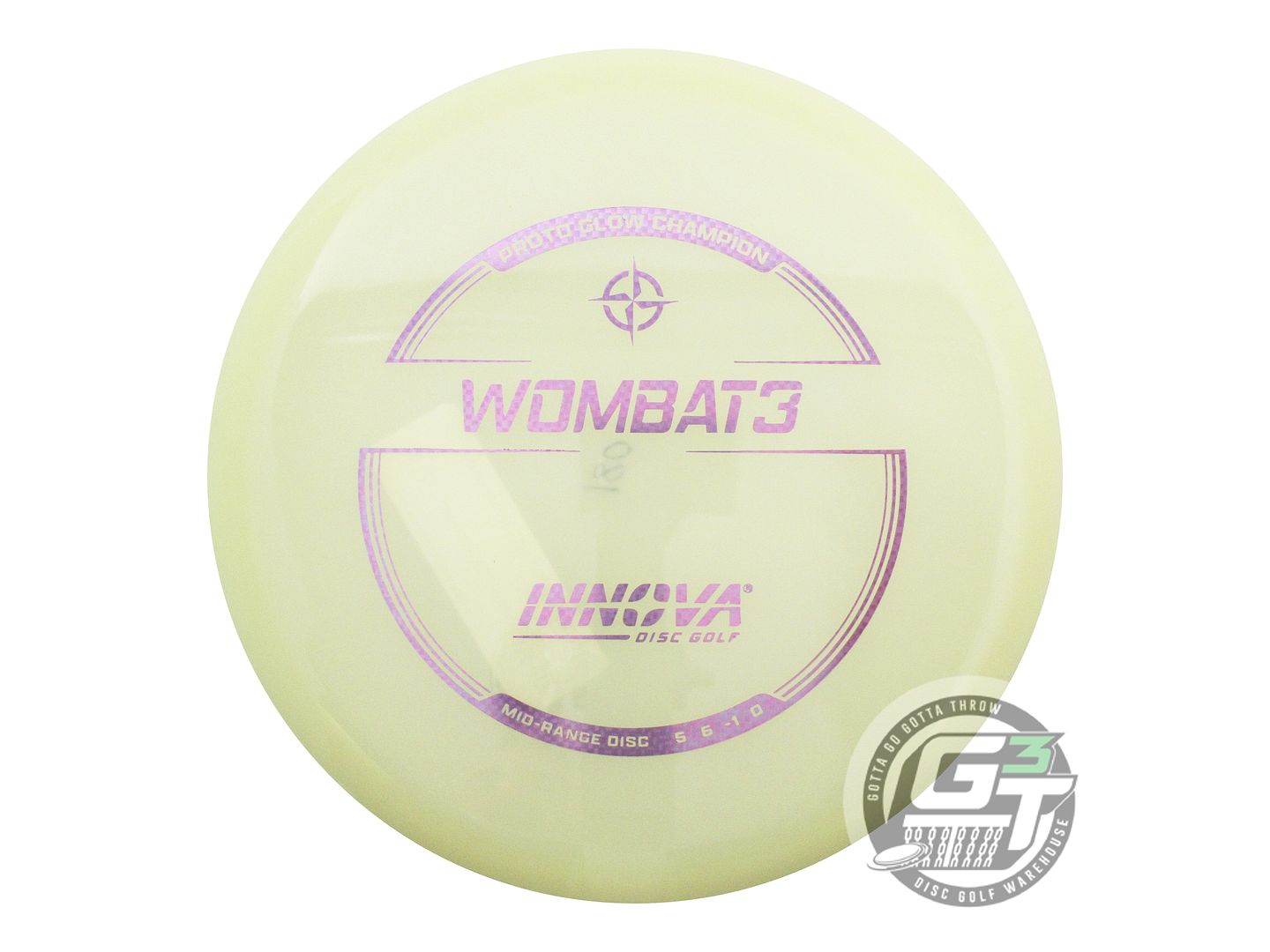 Innova Proto Glow Champion Wombat3 Midrange Golf Disc (Individually Listed)