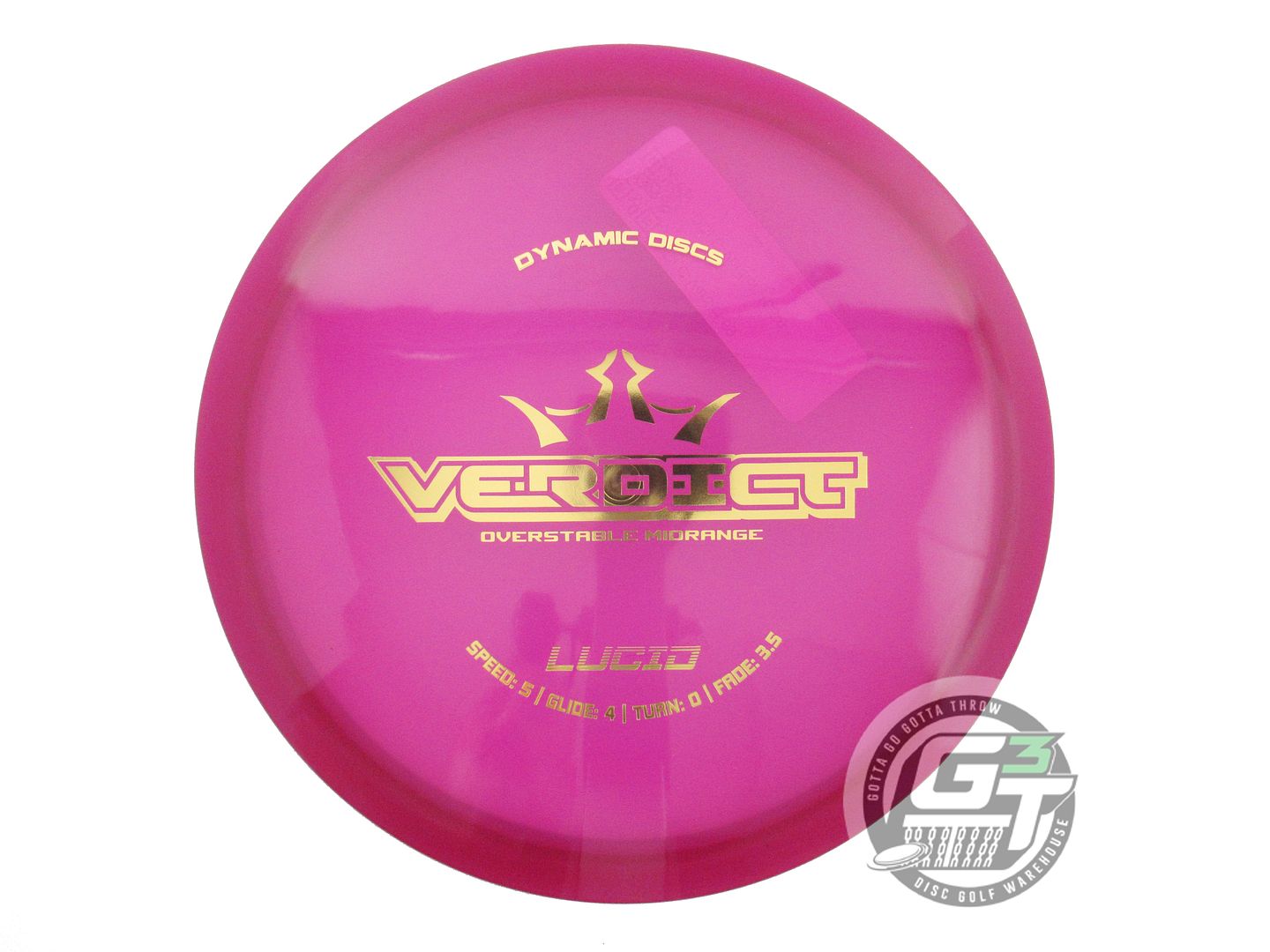 Dynamic Discs Lucid Verdict Midrange Golf Disc (Individually Listed)