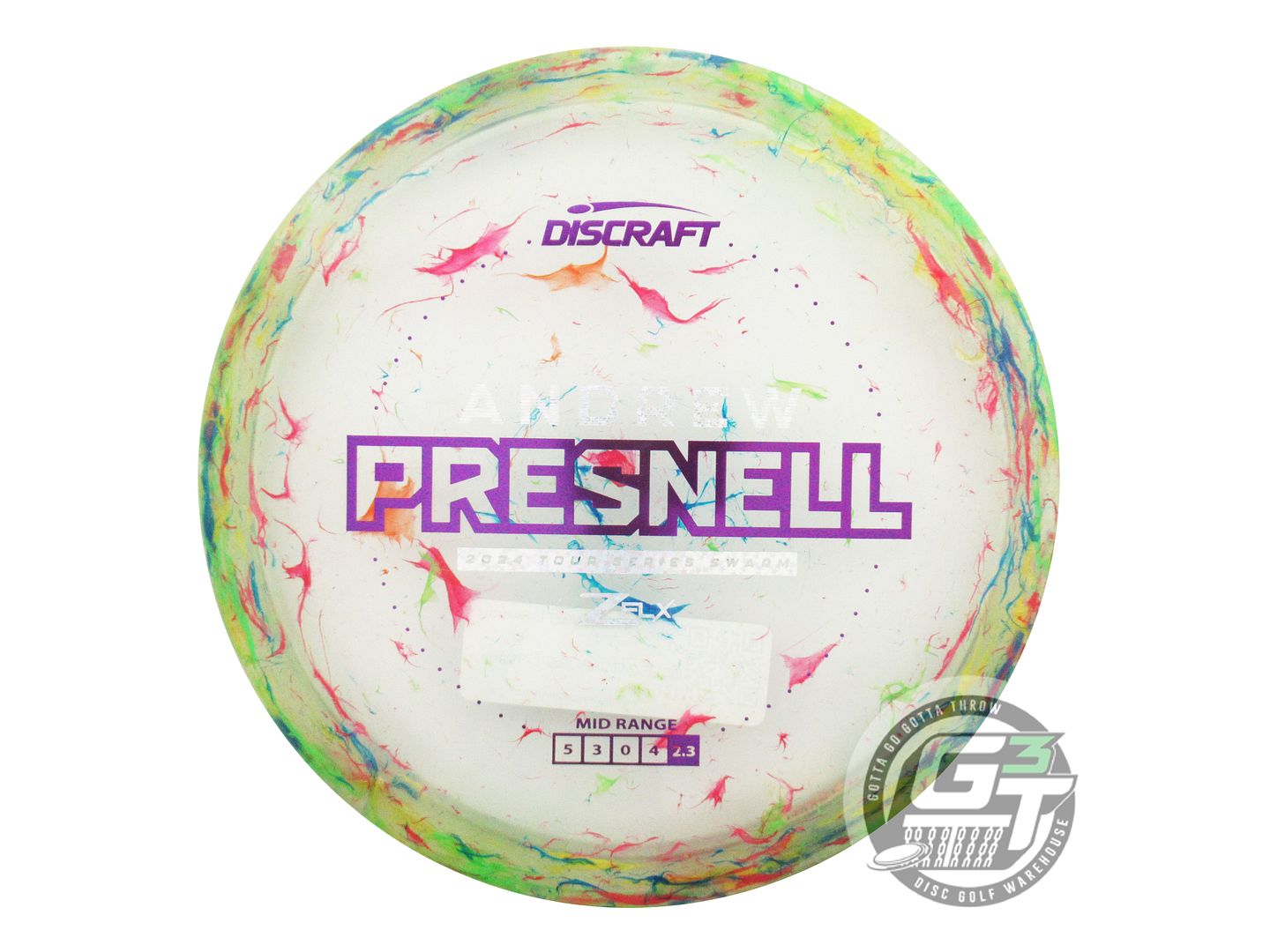 Discraft Limited Edition 2024 Tour Series Andrew Presnell Jawbreaker Elite Z FLX Swarm Midrange Golf Disc (Individually Listed)