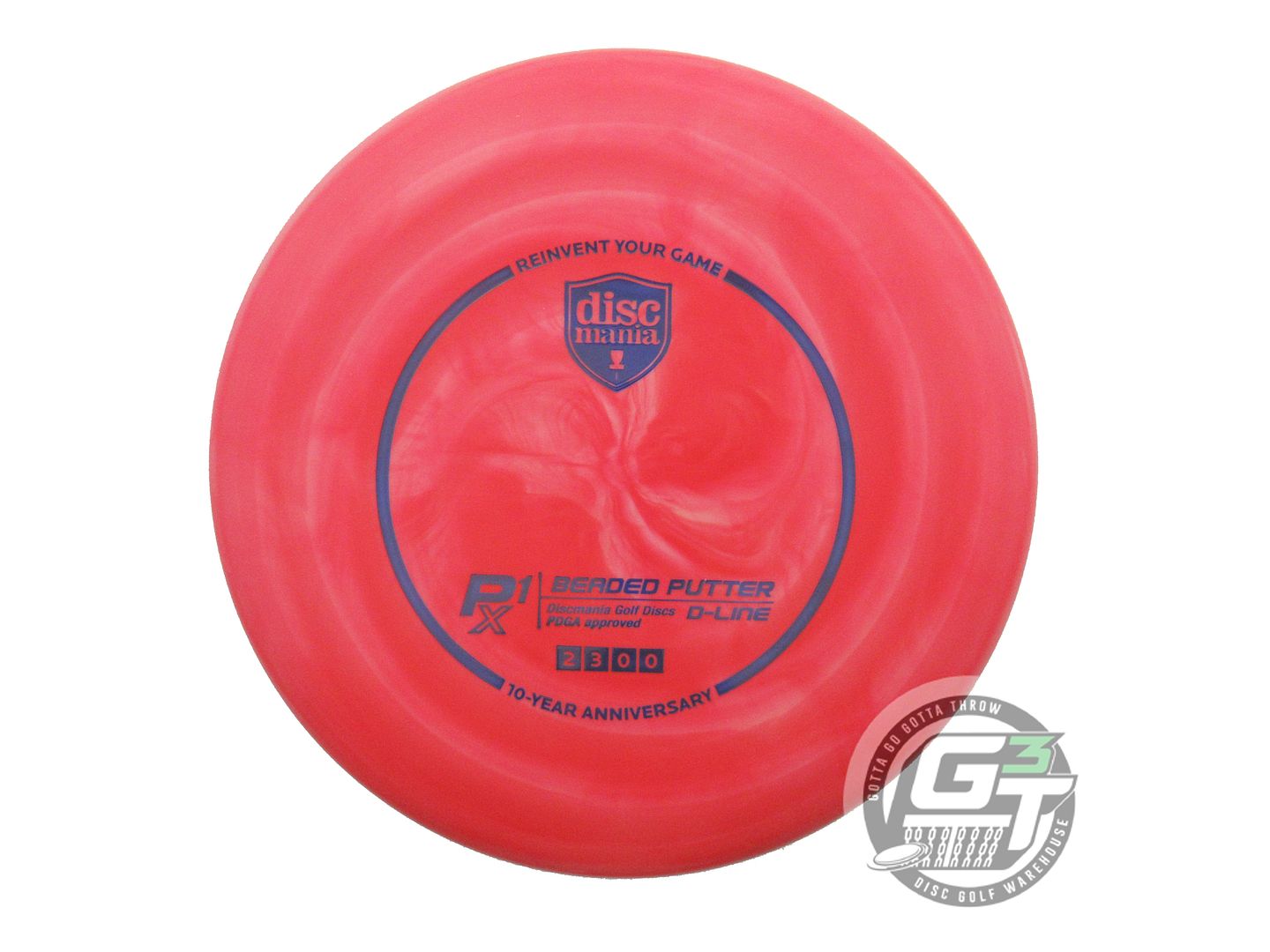 Discmania Special Edition 10-Year Anniversary Swirl D-Line Flex 2 P1x Beaded Putter Golf Disc (Individually Listed)