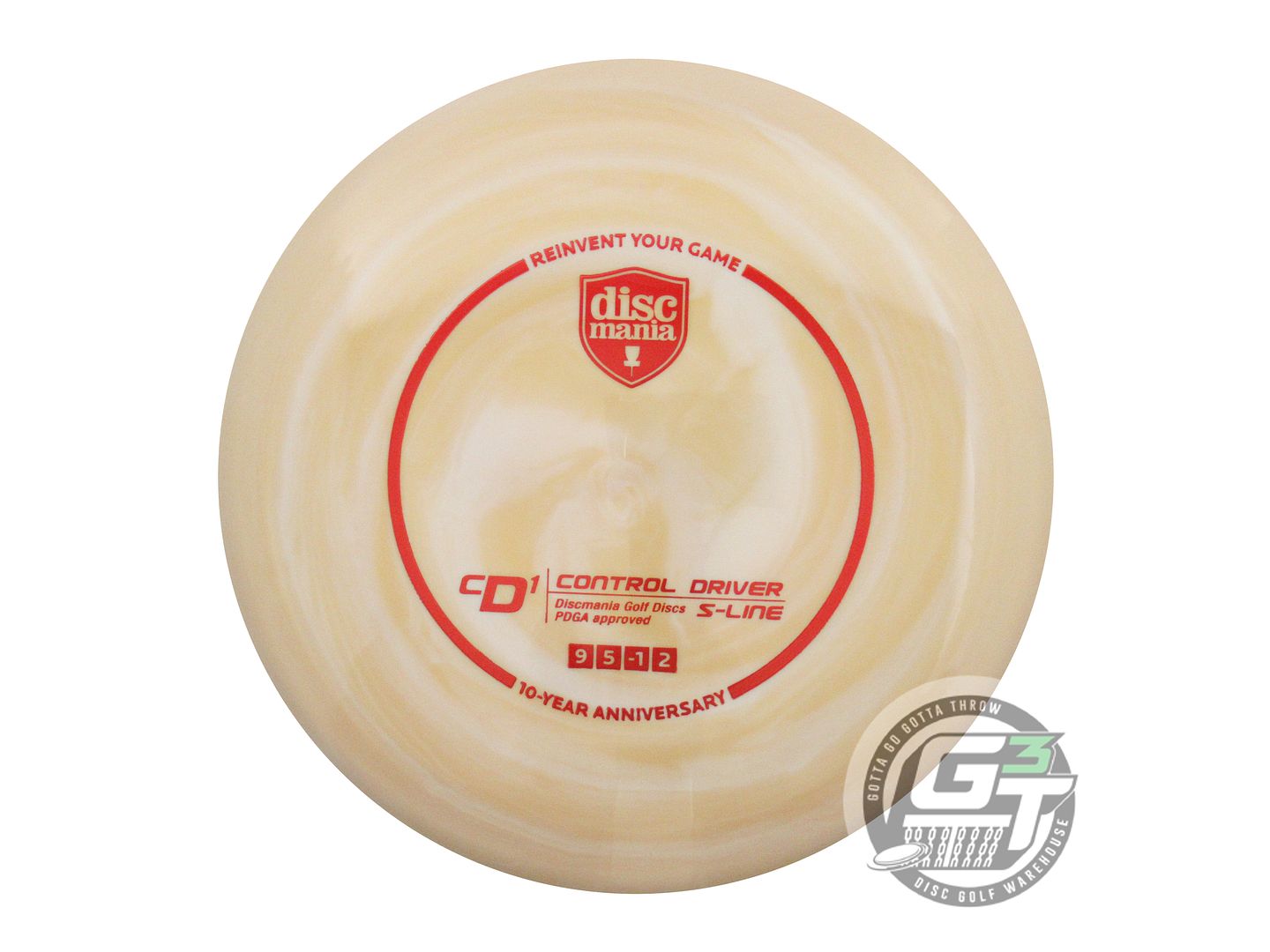 Discmania Limited Edition 10-Year Anniversary Golden Swirl S-Line CD1 Control Driver Distance Driver Golf Disc (Individually Listed)