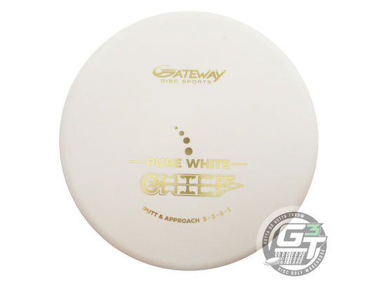 Gateway Pure White Chief Putter Golf Disc (Individually Listed)