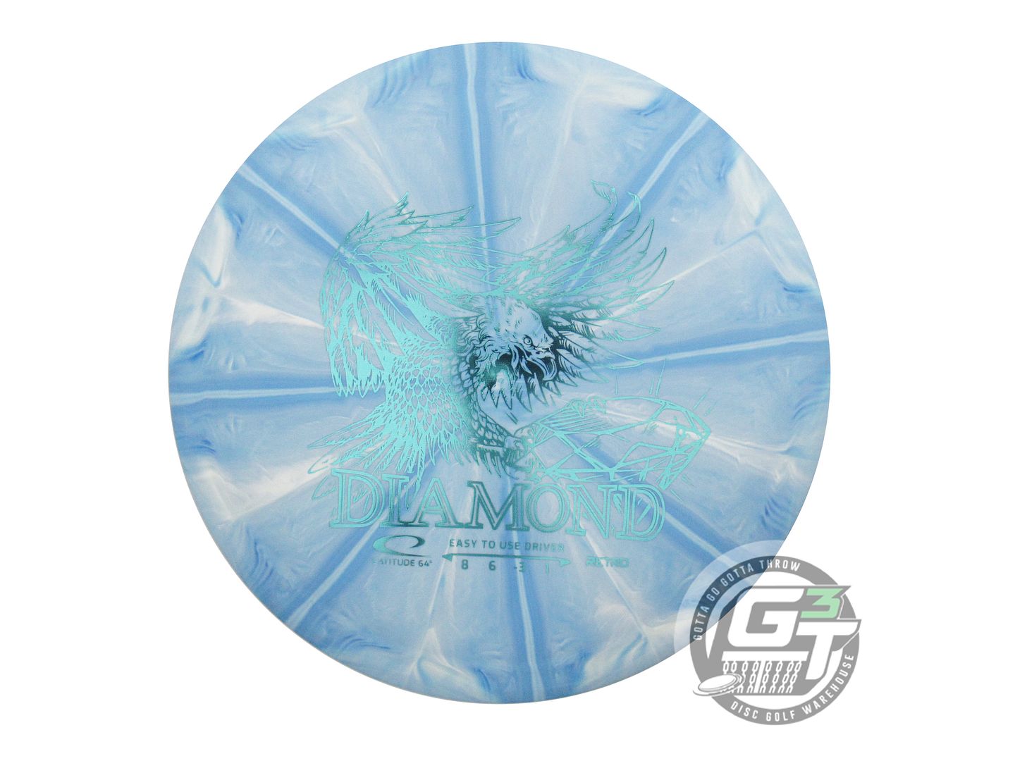 Latitude 64 Retro Burst Pearl Midrange Golf Disc (Individually Listed)