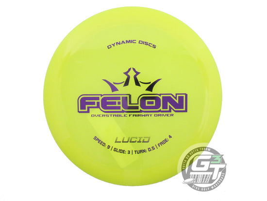 Dynamic Discs Lucid Felon Fairway Driver Golf Disc (Individually Listed)
