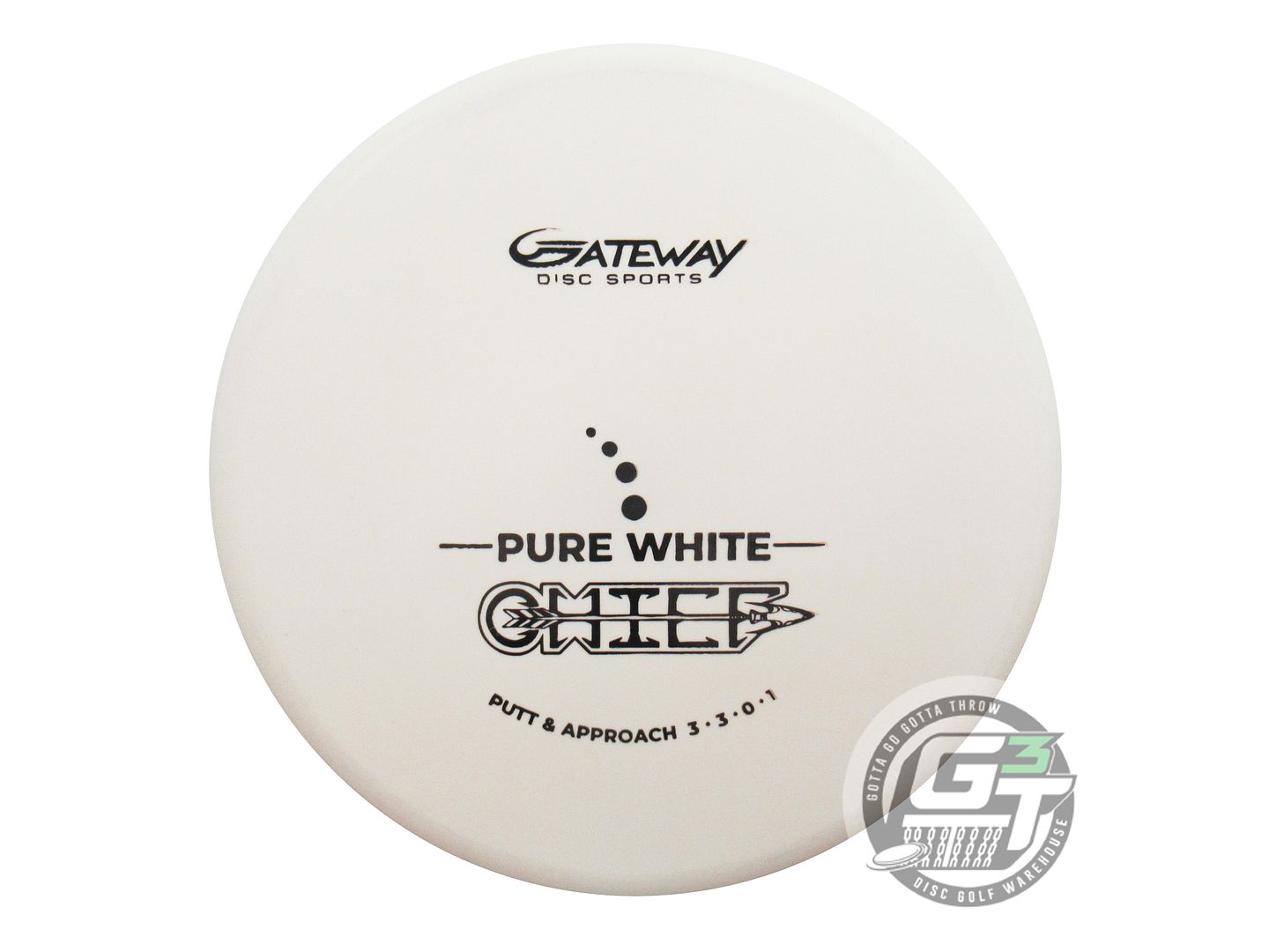 Gateway Pure White Chief Putter Golf Disc (Individually Listed)