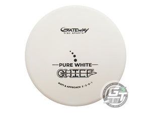 Gateway Pure White Chief Putter Golf Disc (Individually Listed)