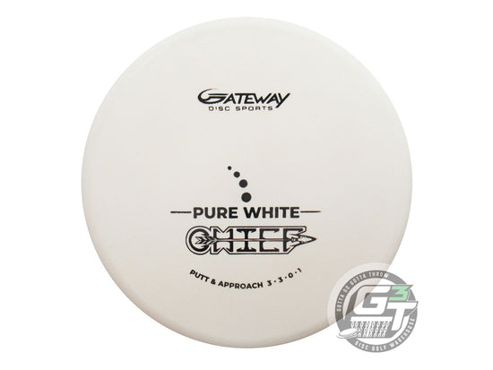 Gateway Pure White Chief Putter Golf Disc (Individually Listed)