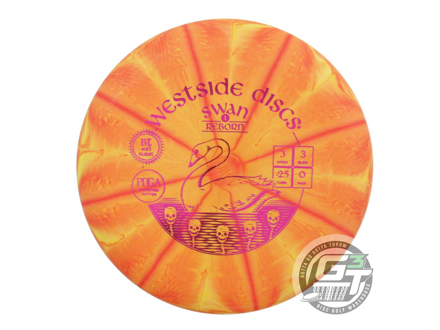 Westside BT Soft Burst Swan 1 Reborn Putter Golf Disc (Individually Listed)