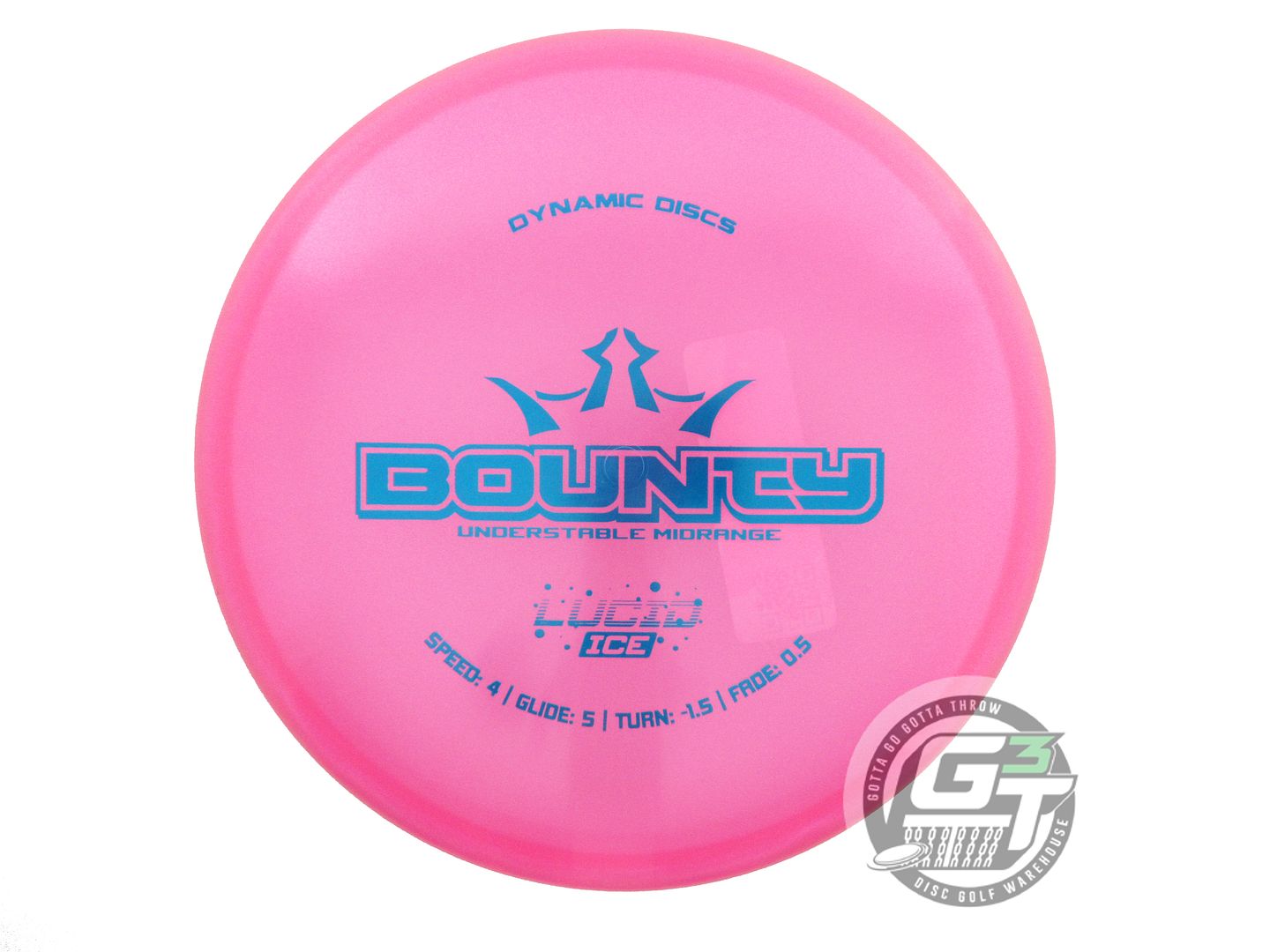Dynamic Discs Glimmer Lucid Ice Bounty Midrange Golf Disc (Individually Listed)