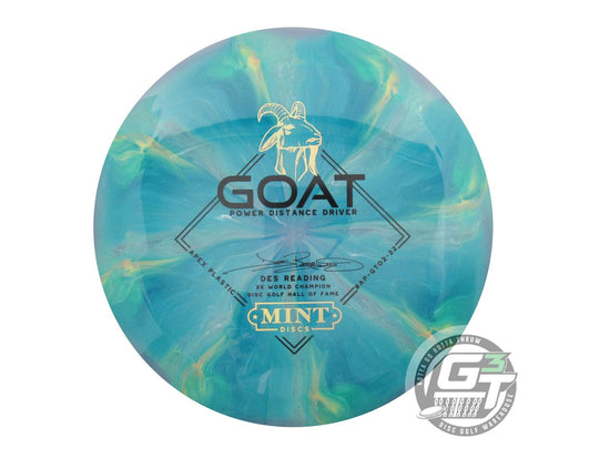 Mint Discs Swirly Apex Goat [Des Reading 3X] Distance Driver Golf Disc (Individually Listed)