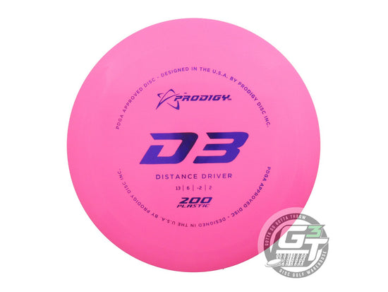 Prodigy 200 Series D3 Distance Driver Golf Disc (Individually Listed)