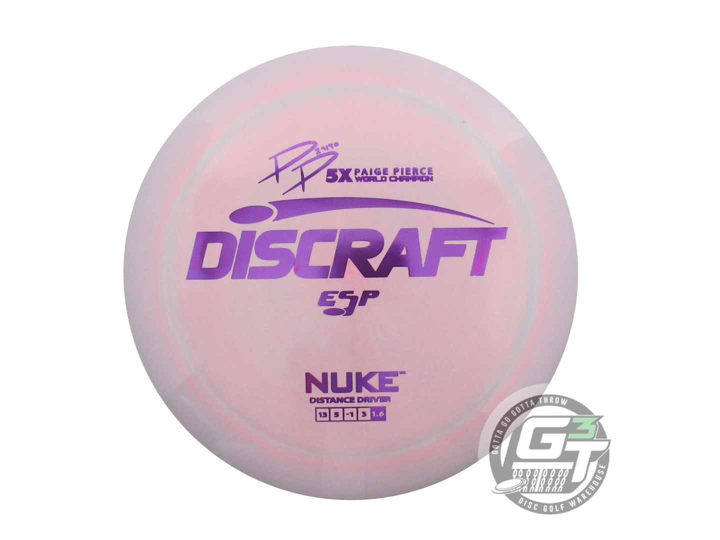 Discraft ESP Nuke [Paige Pierce 5X] Distance Driver Golf Disc (Individually Listed)