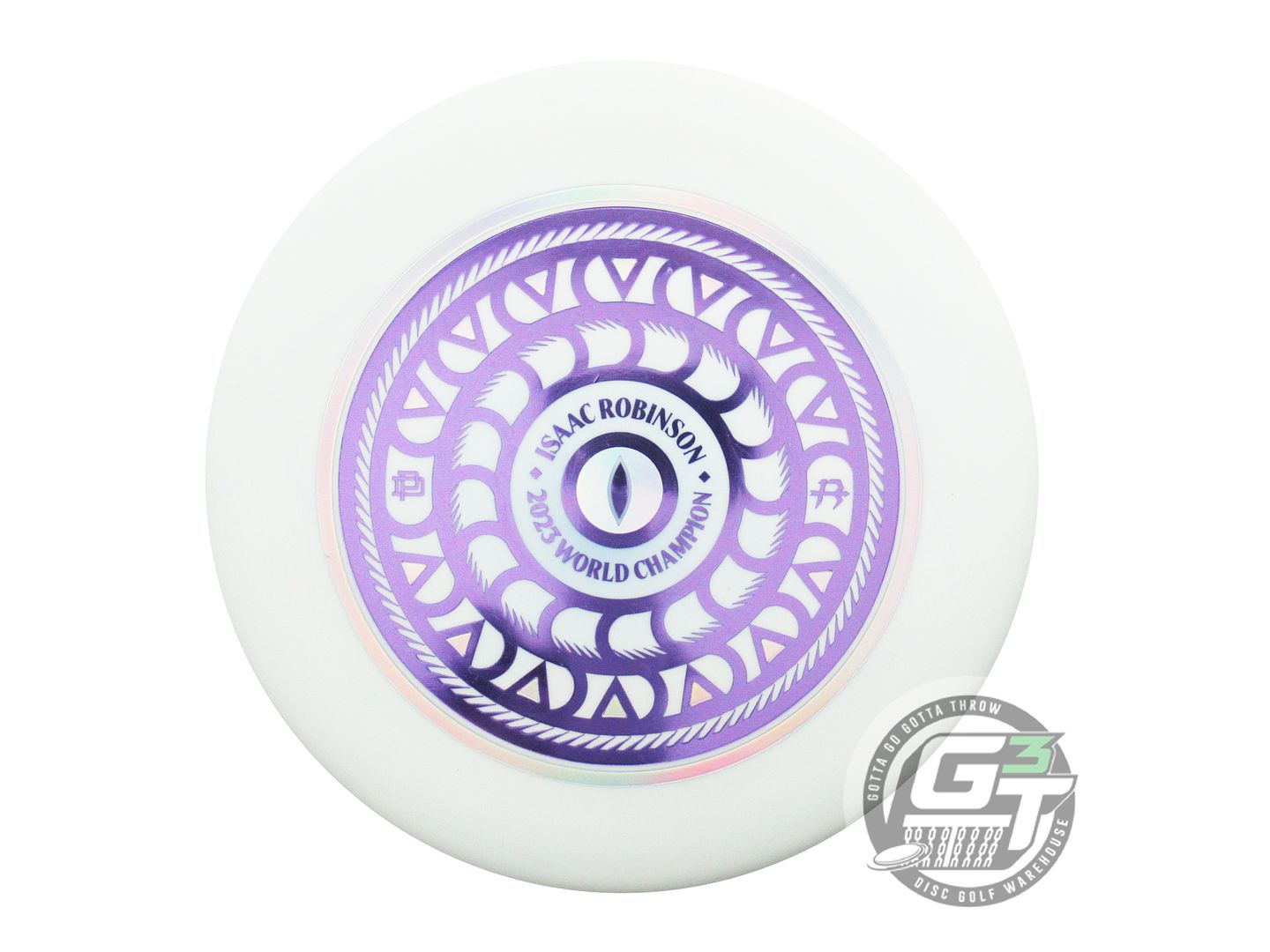 Prodigy Limited Edition Isaac Robinson 2023 PDGA World Champion Tiger Eye Stamp Color Glow 300 Soft Series PA3 Putter Golf Disc (Individually Listed)