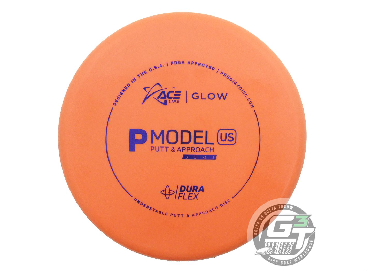 Prodigy Ace Line Glow DuraFlex P Model US Putter Golf Disc (Individually Listed)