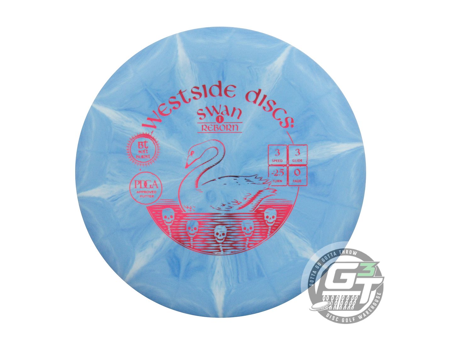 Westside BT Soft Burst Swan 1 Reborn Putter Golf Disc (Individually Listed)
