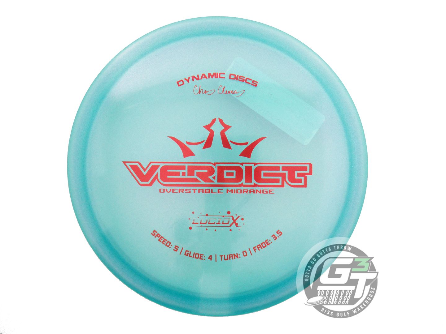 Dynamic Discs Limited Edition 2023 Team Series Chris Clemons Glimmer Lucid-X Verdict Midrange Golf Disc (Individually Listed)
