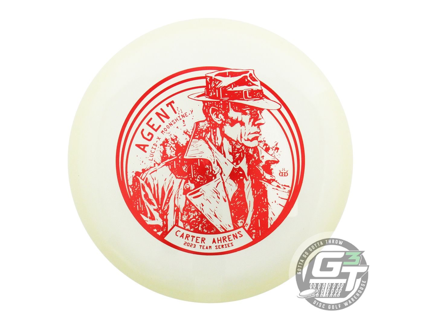 Dynamic Discs Limited Edition 2023 Team Series Carter Ahrens Moonshine Glow Lucid-X Agent Putter Golf Disc (Individually Listed)