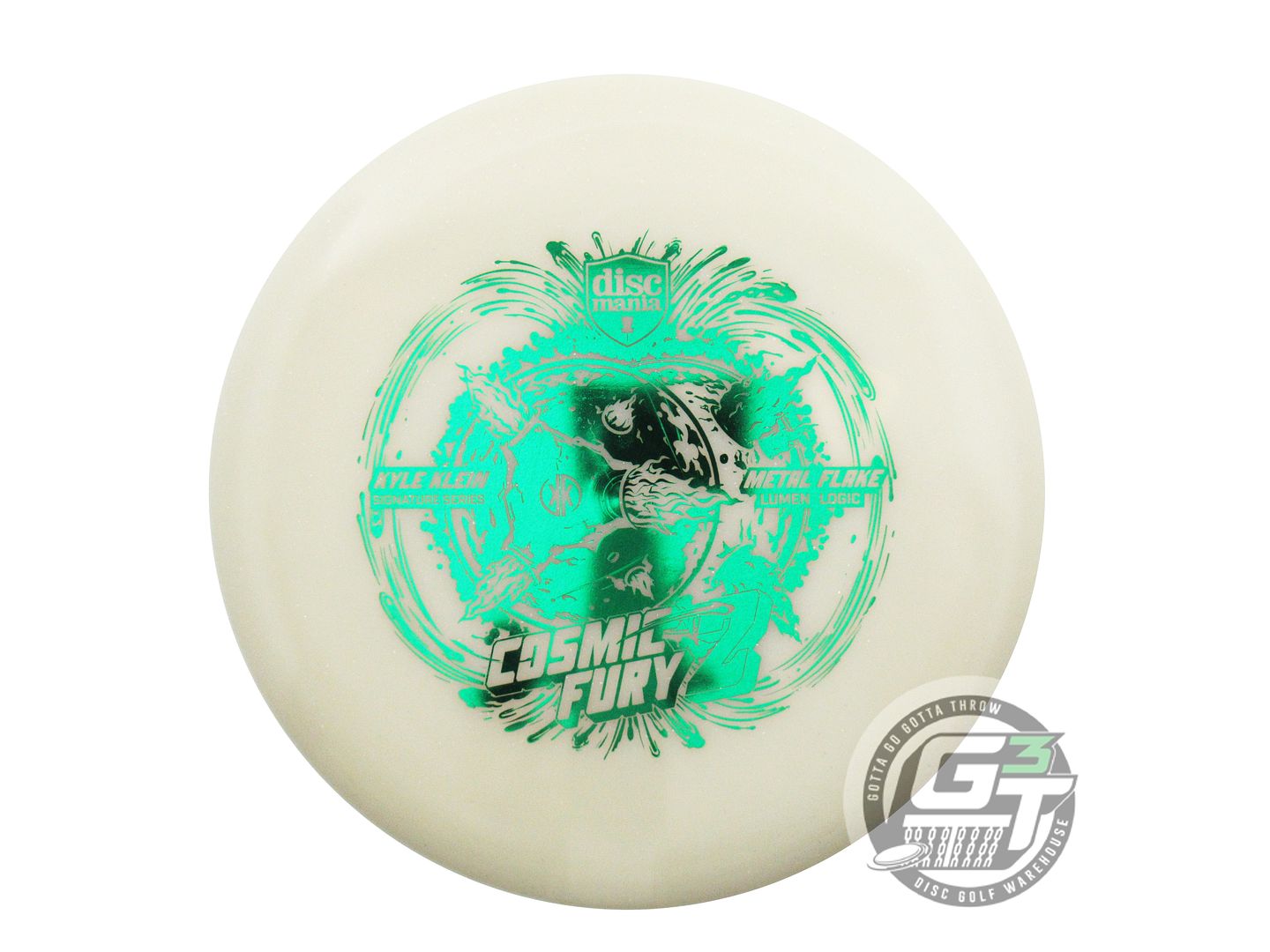 Discmania Limited Edition 2024 Signature Kyle Klein Cosmic Fury II Metal Flake Glow Lumen Neo Logic Putter Golf Disc (Individually Listed)