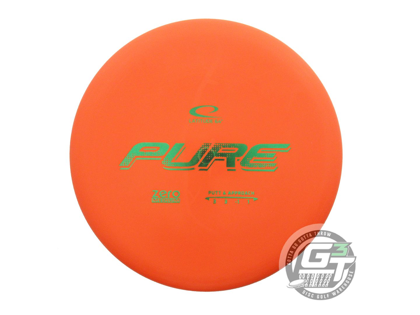 Latitude 64 Zero Line Medium Pure Putter Golf Disc (Individually Listed)