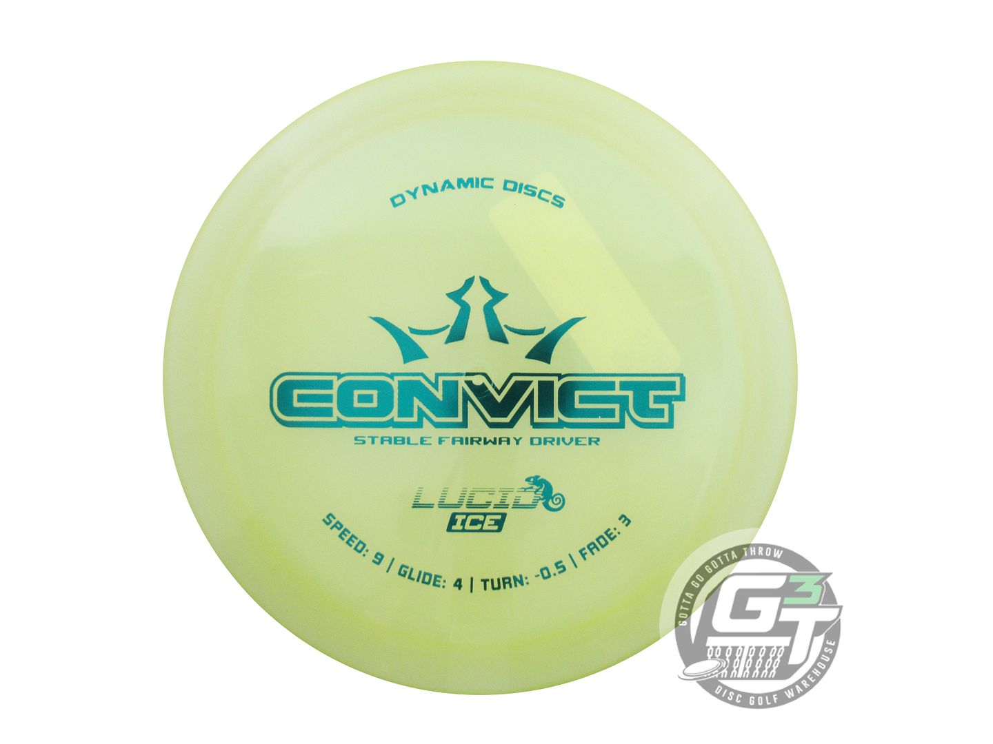 Dynamic Discs Chameleon Lucid Ice Convict Fairway Driver Golf Disc (Individually Listed)