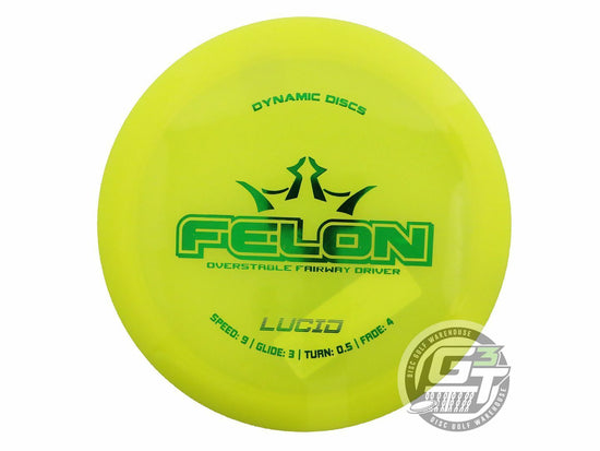 Dynamic Discs Lucid Felon Fairway Driver Golf Disc (Individually Listed)