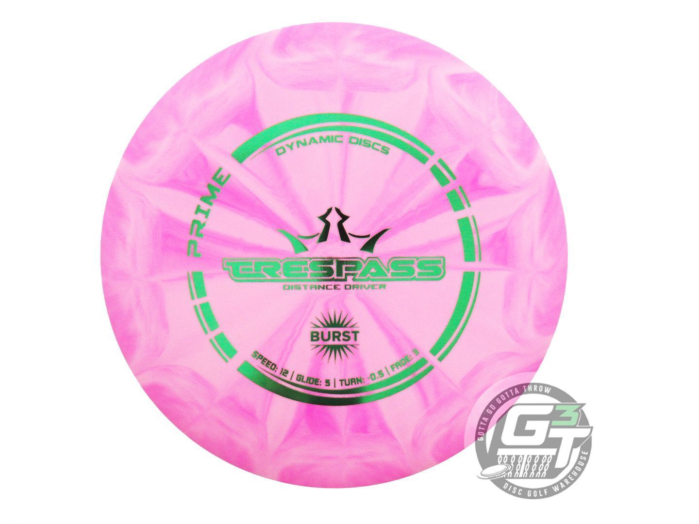 Dynamic Discs Prime Burst Trespass Distance Driver Golf Disc (Individually Listed)