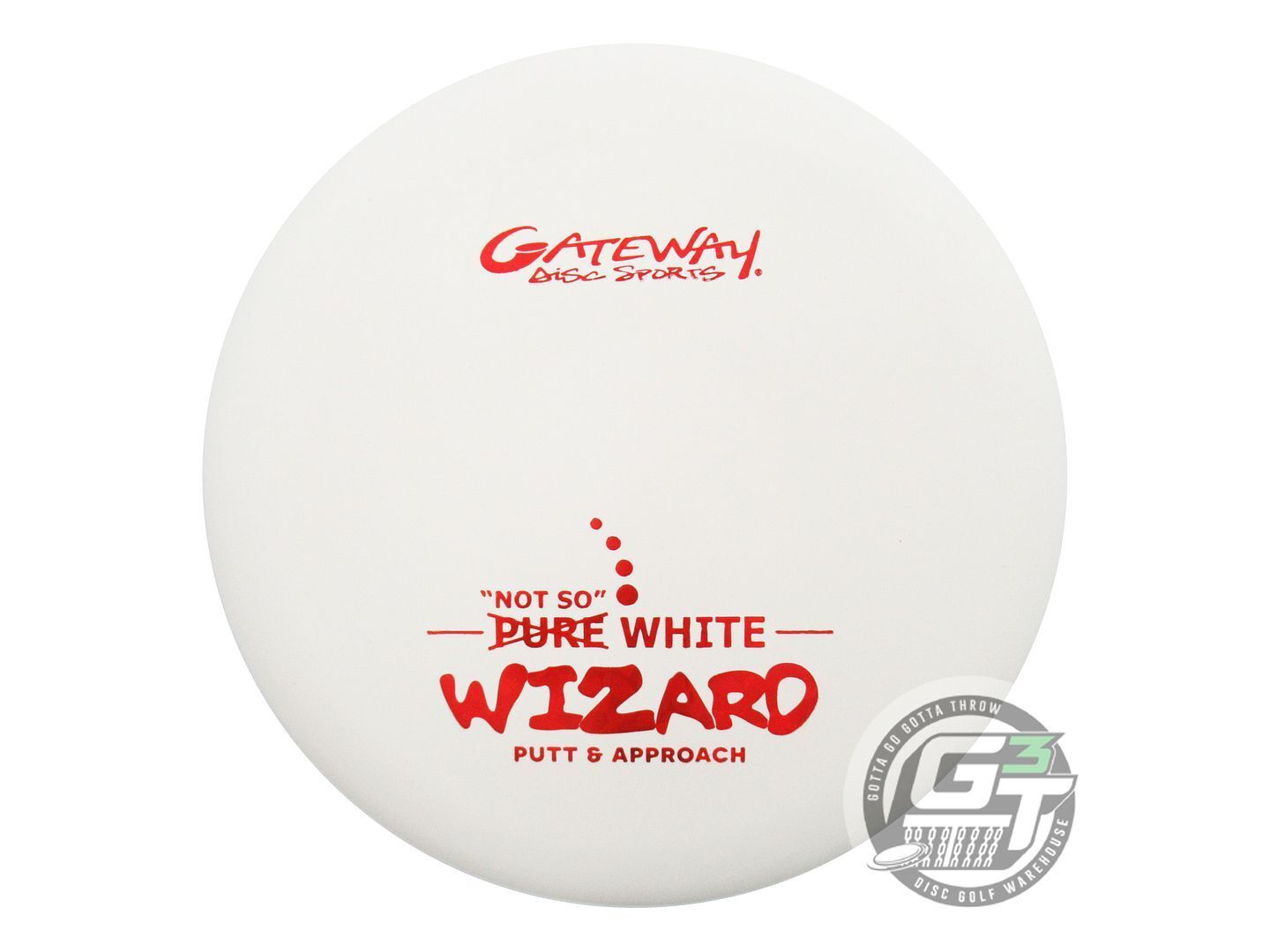 Gateway "Not So" Pure White Wizard Putter Golf Disc (Individually Listed)