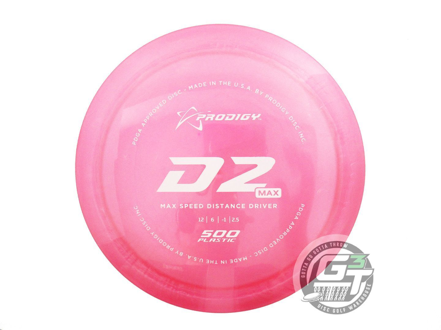 Prodigy 500 Series D2 Max Distance Driver Golf Disc (Individually Listed)