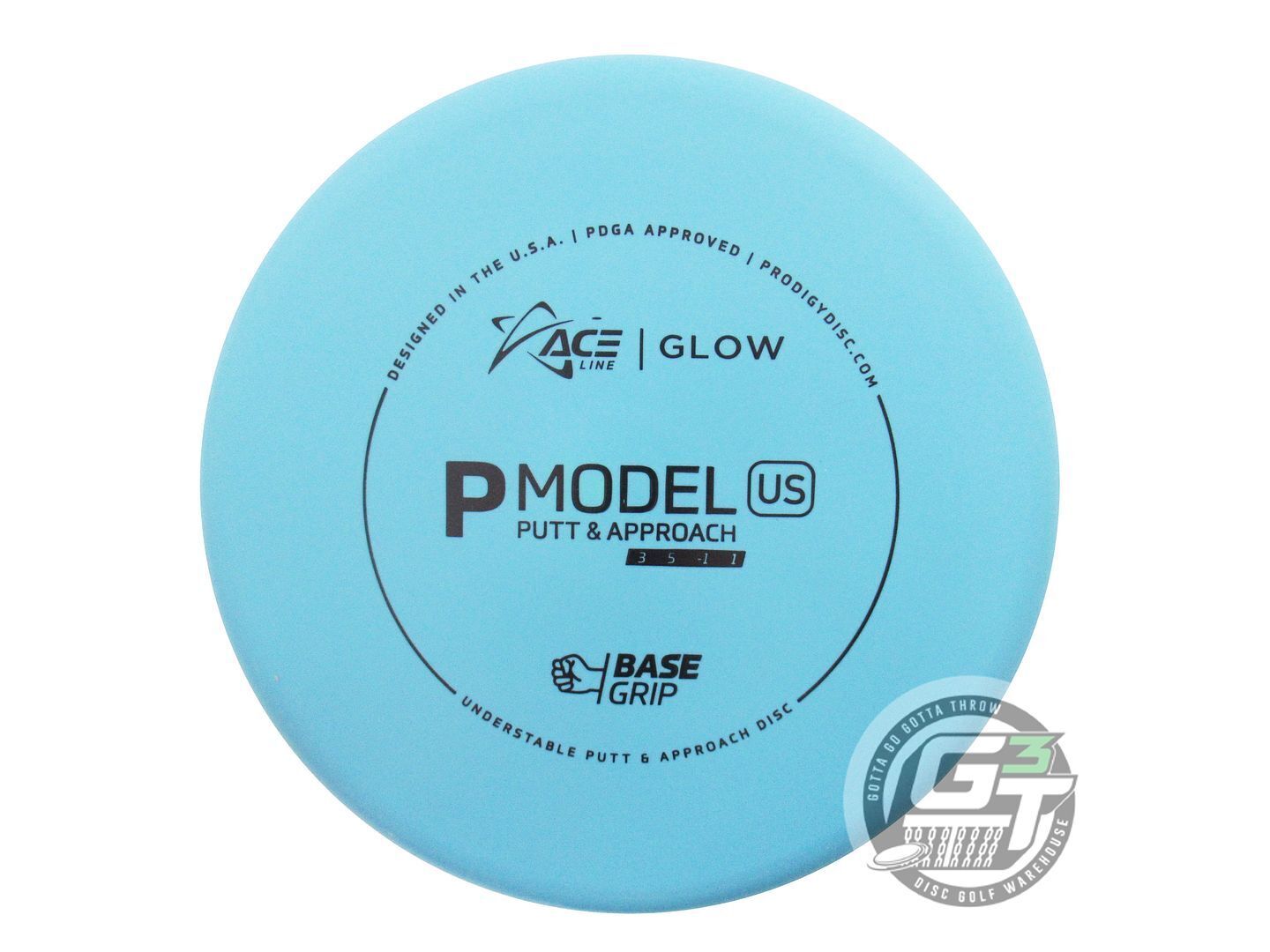 Prodigy Ace Line Glow Base Grip P Model US Putter Golf Disc (Individually Listed)