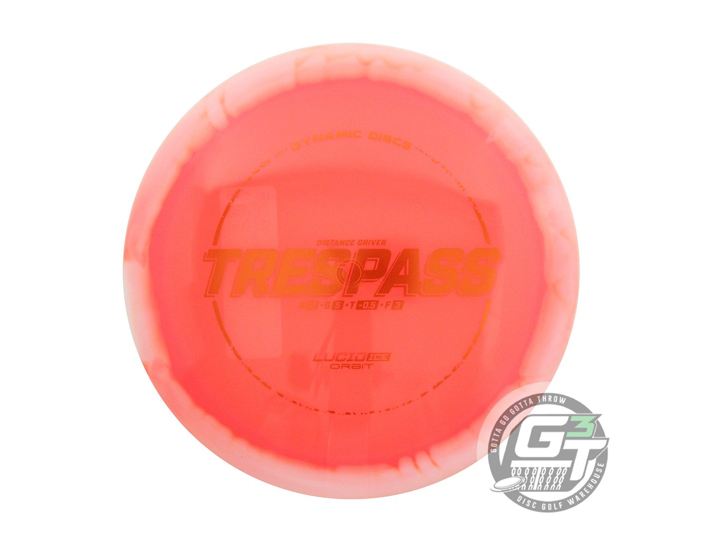 Dynamic Discs Lucid Ice Orbit Trespass Distance Driver Golf Disc (Individually Listed)
