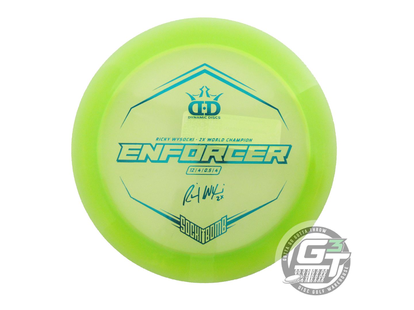 Dynamic Discs Limited Edition Ricky Wysocki Sockibomb Lucid Enforcer Distance Driver Golf Disc (Individually Listed)