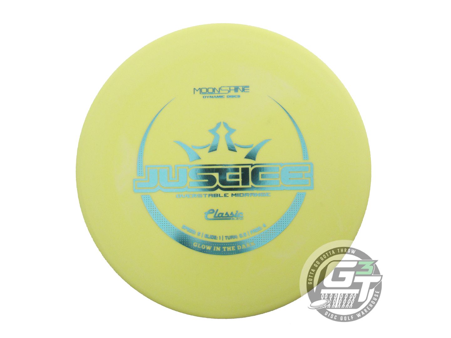 Dynamic Discs Moonshine Glow Classic Blend Justice Midrange Golf Disc (Individually Listed)