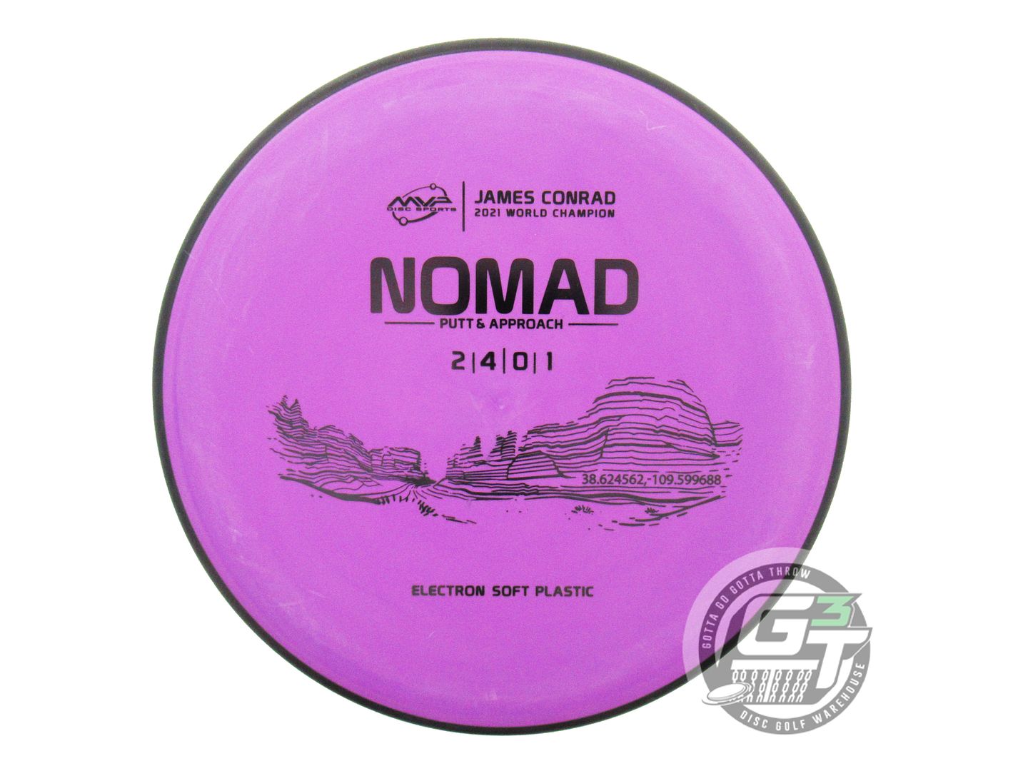 MVP Electron Soft Nomad [James Conrad 1X] Putter Golf Disc (Individually Listed)