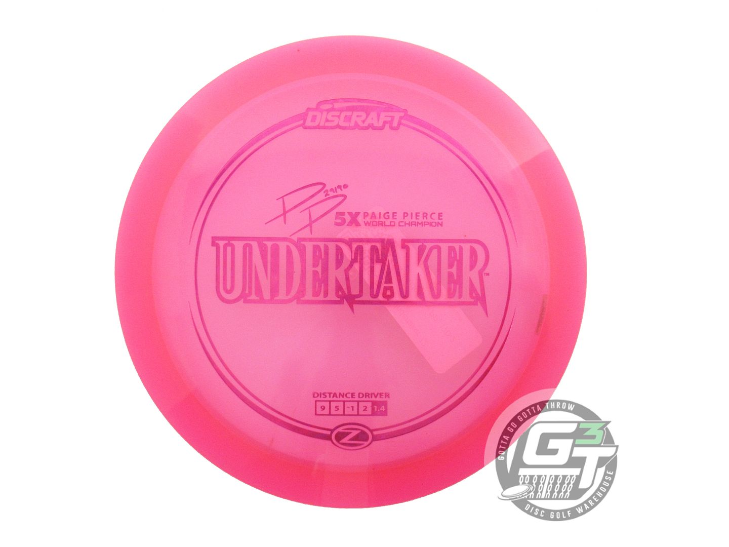 Discraft Elite Z Undertaker [Paige Pierce 5X] Distance Driver Golf Disc (Individually Listed)