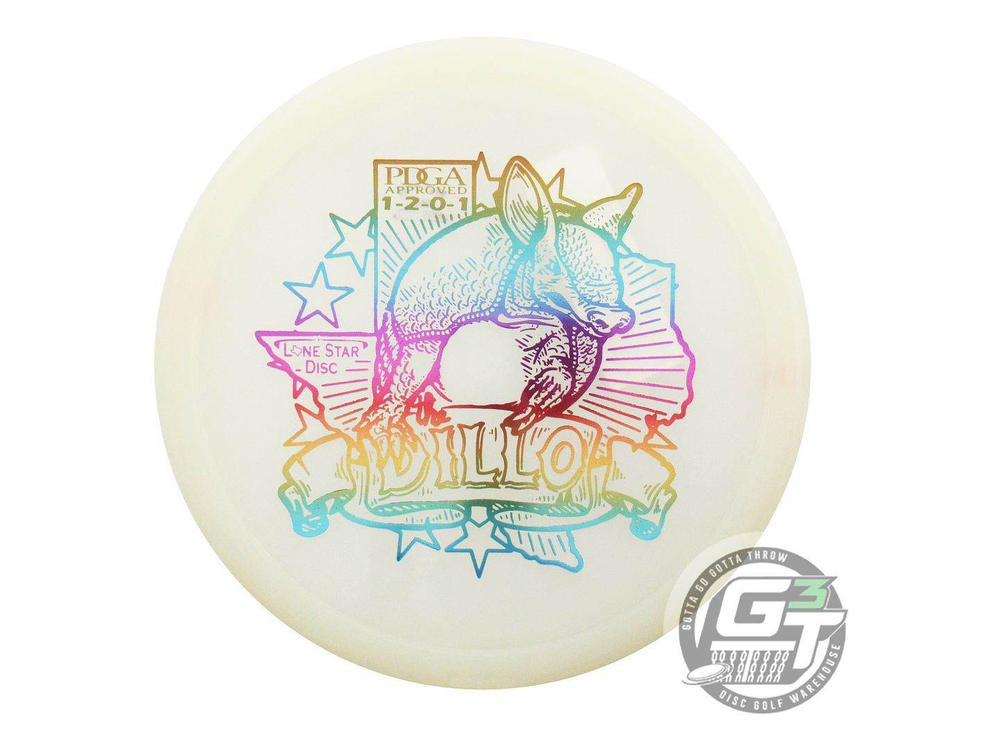 Lone Star Artist Series Glow Armadillo Putter Golf Disc (Individually Listed)