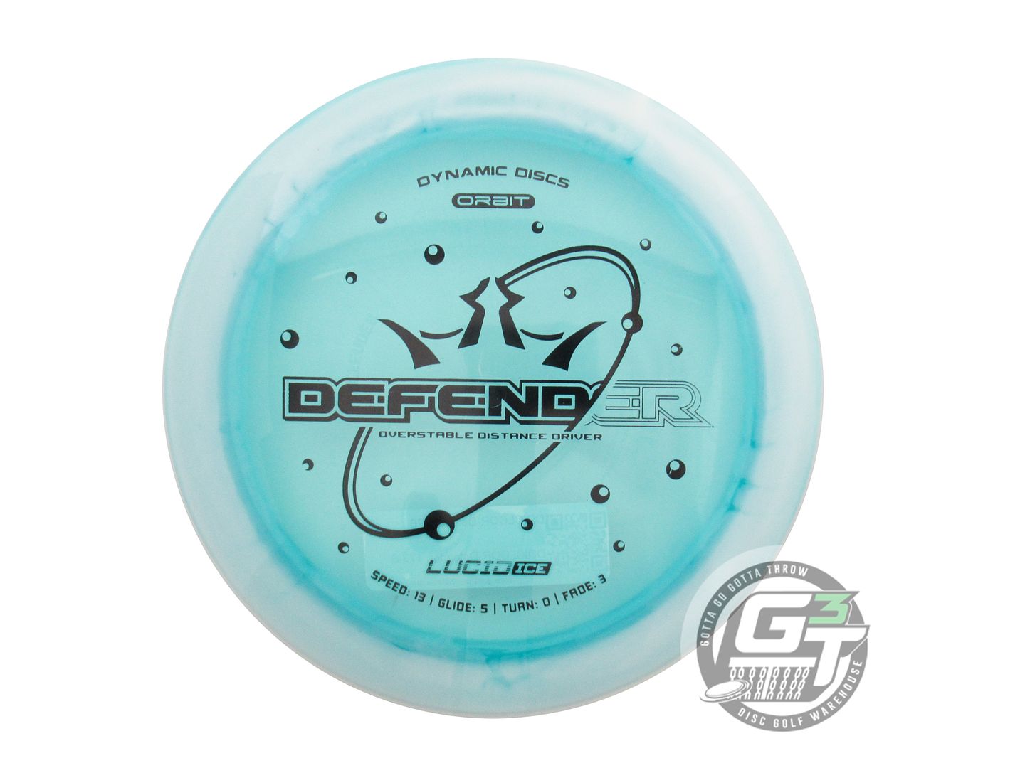 Dynamic Discs Lucid Ice Orbit Defender Distance Driver Golf Disc (Individually Listed)